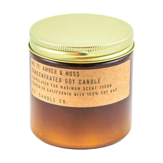 Amber & Moss | 12.5 oz Large Concentrated Soy Candle