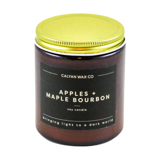 Apples + Maple Bourbon | Amber Jar Soy Candle