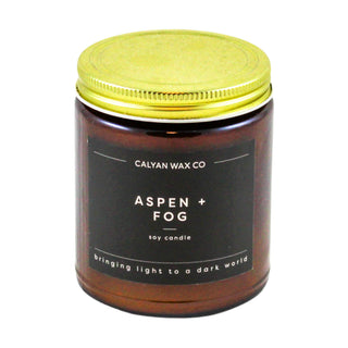 Aspen + Fog | Amber Jar Soy Candle