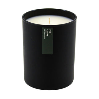 Fir + Clove | Matte Black Soy Candle