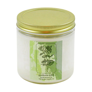 Gardenia Mint | 16 oz Coconut + Soy Wax Candle