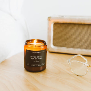 Lavender + Bergamot | Amber Jar Soy Candle