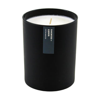 Oakmoss + Amber | Matte Black Soy Candle