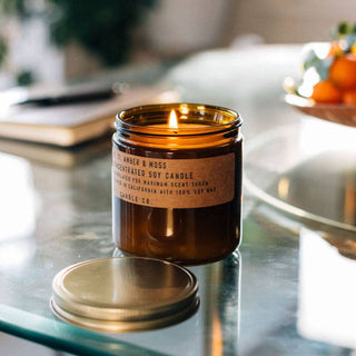 Amber & Moss | 12.5 oz Large Concentrated Soy Candle