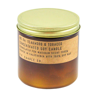 Teakwood & Tobacco | 12.5 oz Large Concentrated Soy Candle