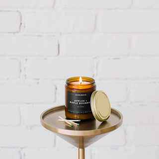 Apples + Maple Bourbon | Amber Jar Soy Candle