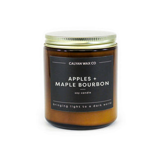 Apples + Maple Bourbon | Amber Jar Soy Candle