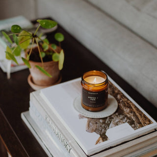 Aspen + Fog | Amber Jar Soy Candle