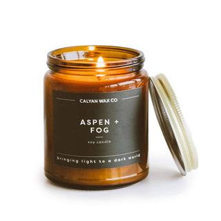 Aspen + Fog | Amber Jar Soy Candle