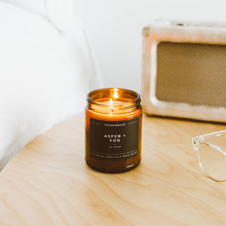 Aspen + Fog | Amber Jar Soy Candle