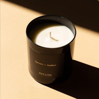 Dark Series: Spruce + Amber | Soy Wax Candle