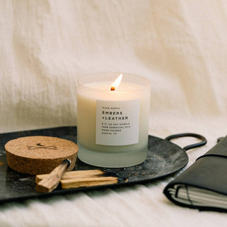 Embers + Leather | Soy Wax Candle