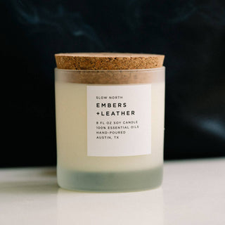 Embers + Leather | Soy Wax Candle