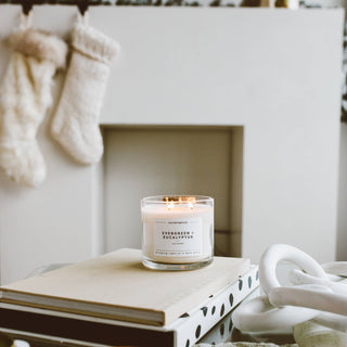 Evergreen + Eucalyptus | 3 Wick Soy Candle