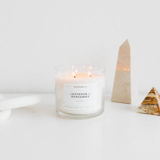 Lavender + Bergamot | 3 Wick Soy Candle